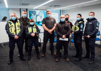Vaktsineeritud politseinikud ja päästjad